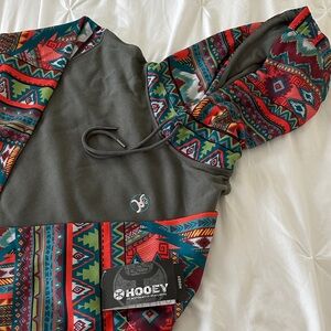 Hooey Multicolor Aztec Hoodie